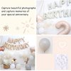 Caramel Happy Birthday Balloon Banner 16 Inch Mylar Foil Letters For Boys Girls Happy Birthday Party Decorations Supplies