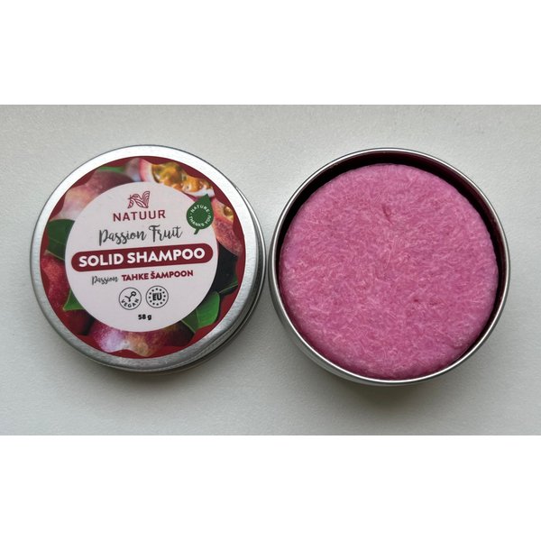 Univerzone Dry Shampoo Bar, Solid Bar Shampoo for All Hair Types, Passion Fruit Scented, Travel-Friendly, B5 Vitamin, Organic and Natural Ingredients