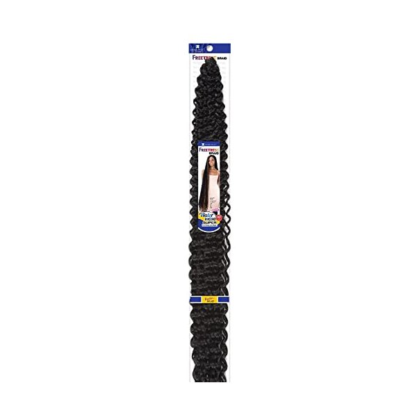 Freetress Braids Freetress Water Wave Super Extra Long Braid 40'' (3-PACK, 1B)