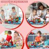 Wee Wonders 63PCS Cash Register for Kids, Kids Cash Register with Real Calculator, Pretend Play Store with Music/Motorized Conveyor/Play Money/Food Toys, Learning Toys for Boys Girls 3+, Red