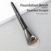 ENZO KEN Flat Foundation Brush for Liquid Makeup, Liquid Foundation Brush, Flat Makeup Brush for Liquid Foundation, Make up Brushes for Liquid Foundation, Makeup Foundation Brush for Liquid. 820 Black