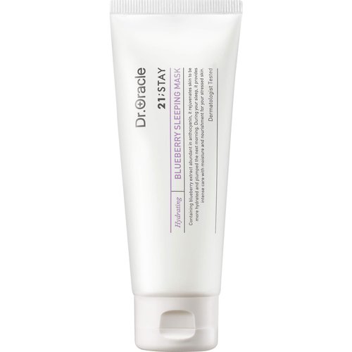 Blueberry Sleeping Mask, Overnight Mask Korean Sleeping Cream, Night Moisturizer Cream, Korean Facial Masks for Women - Overnight Facial Mask (3.38fl.o.z) Dermatologist Tested, 21;stay By Dr.oracle