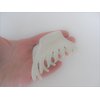 Generic Blonde creme white hair claw clip for medium fine hair
