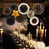 2025 New Year Party Decorations New Years Eve Ceiling Hanging Decor with Fireworks New Year Countdown Party Supplies for Home Office Classroom Hello 2025 Theme Party