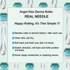 Angel Kiss Derma Roller REAL NEEDLE Advanced Version5 for Face Body Beard - 192 Individual Titanium Micro Needles 0.3mm Microneedling Roller Includes Storage Case