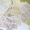 NAIL ANGEL 26Sheets Nail Art Adhesive Sticker Sheets Different Gold Color Luxury Shapes Sticker Nail Art Deco 10300
