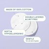 Cliganic Organic Cotton Rounds (300 Count) Makeup Remover Pads, Hypoallergenic, Lint-Free | 100% Pure Cotton (Packaging May Vary)