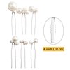 Sppry Wedding Pearl Hair Pins (12 PCS) - U Shaped Hair Accessories for Bridal Women (Silver)