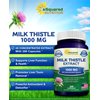 aSquared Nutrition Milk Thistle Supplement 1000mg-200 Capsules,Max Strength 4X Concentrated Extract 4:1 Milk Thistle Seed Powder Herb Pills, 1000 mg Silymarin Extract for Liver Support, Cleanse, Detox