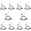 Caroo Walkie Talkies Radio Earpiece for Kenwood 2 Pin Covert Acoustic Tube Headset for Baofeng UV-5R BF-888S BF-F8HP BF-F9 UV-82 UV-82HP Earpiece for Kenwood TK-2107 TK-3107 Two Way Radio,10 Pack