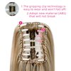 SYXLCYGG Clip in Ponytail Hair Clip Claw Blonde Ponytails Extension Straight 18" 4.3 OZ Synthetic Like Real Fake Hair piece Yaki Easy To Use Fluffy Yaki