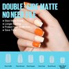 TOMICCA Extra Short Coffin Nail Tips - 450Pcs Full Cover, Soft Acrylic Fake Gel Nail Tips for Nail Extension, 15 Sizes Pre-shaped Double-sided Matte with Box