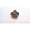Generic Metal tiny mini small bronze tone flower hair claw clip
