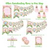 Peter Happy Birthday Banner Pennant - Rabbit Birthday Decorations - Peter Party Supplies - Blue