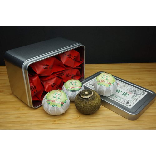 Green Orange Peel Pu-erh Tea.小青柑.Tangerine Peel Pu-erh Tea.XiaoQingGan 柑普茶丨Tea Box.Independent packing丨From GuangDong XinHui丨正宗广东新会小青柑.陈皮普洱茶