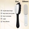 4 Packs Foot Pumice Stone Brush Callus Remover, Beomeen 2 in 1 Foot Shower Pedicure Scrubber with Handle, Foot File with Dense Bristles for Deep Cleansing and Exfoliation, Dry Skin Removal