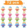 Sepco 12PCS Stretchy Squishy Monster Stress Relief Ball Pulling Hair Squeezable Funny Squish Toy for Kids Birthday Gifts Party Favors Goodie Bag Fillers Carnival Prizes