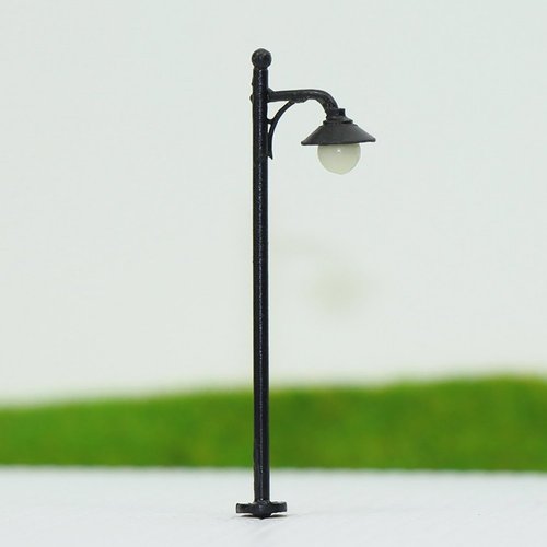 LYM21 10pcs Model Railway Train Lamp Post 4.7cm or 1.85inch Street Lights N TT Scale LEDs New