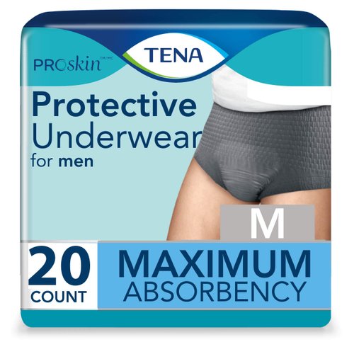 TENA ProSkin™ Protective Incontinence Underwear for Men, Moderate Absorbency, Small/Medium, 20 Count