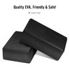 MoKo Thin Yoga Blocks 2 pack, 9" x 6" x 3" High Density EVA Foam Yoga Block Exercise Bricks, Eco Friendly & Lightweight, Increase Flexibility & Balance, Great For Stretching & Holding Poses - Black