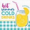 Creative Converting Picnic Lemonade Luncheon Napkins, 6.5", Multi-colored