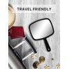 OMIRO Hand Mirror, All Black Handheld Mirror with Handle, 6.6" W x 9.3" L