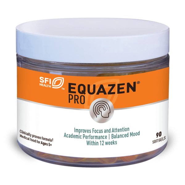 Equazen PRO Fish Oil for Kids - Clinically Tested to Improve Focus, Learning + Behavior in Children, Teens - DHA/EPA Omega-3 + Omega-6 Supplement for Brain Support* (60 Softgels / 20 Servings)