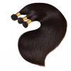 Straight Human Hair Bundles 24 26 28 Inch Premium Black Color Brazilian Virgin Remy Hair Extensions Ideal for Black Women