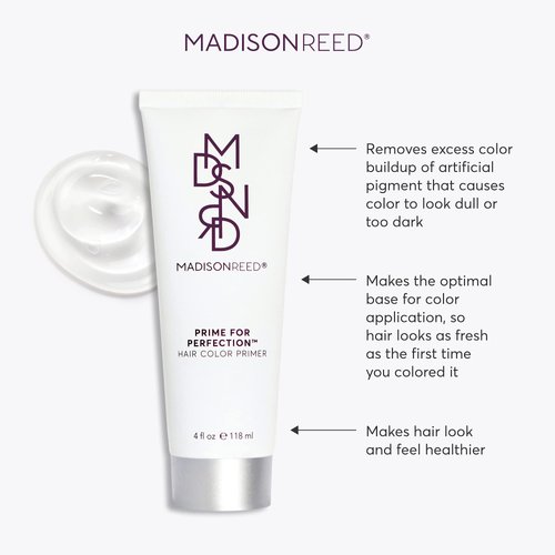 Madison Reed Prime for Perfection, Hair Color Primer, Preps Hair & Creates Smooth Base for Flawless Color, Gentle & Nourishing Formula, 4 Fl Oz (118 mL)