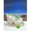 3D Printed Cherry Blossom Dragon with Dragon Egg, 12" Articulated White and Yellow Green Cherry Blossom Dragon, Home Decor Executive Desk Toys,Fidget Toys for Autism/ADHD D055-WE