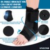 SNEINO Ankle Brace for Women & Men - Ankle Brace for Sprained Ankle, Ankle Support Brace for Achilles,Tendon,Sprain,Injury Recovery, Lace up Ankle Brace for Running, Basketball, Volleyball(Medium)