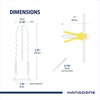 HangDone Ribbed Wall Anchors #4-#6 7/8-Inch with Screws 100-Pack, Yellow
