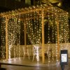 Lighting EVER Curtain Lights, 306 LED Curtain String Lights Plug in, 10×10 ft Hanging Fairy Lights for Bedroom Wall Window, Twinkle Lights for Backdrop, NOT Connectable (18 Strings, 6.9" apart)