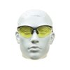ANSI Z87.1 Motorcycle Yellow Bifocal Safety Glasses 2.50 for Men and Women. Half Framed Wraparound Style. Free Hard Case & Sunglass String