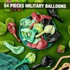 Blosssound 54 Pcs Army Balloons Army Birthday Party Decorations Army Green Balloons Military Theme Party Balloons Army Camouflage Latex Balloons for Adult Veteran Soldier Army Birthday Party Decor