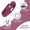 Huadea 4-Pack Clip Case Compatible with Fitbit Inspire 2/Fitbit Inspire 3, Soft Silicone Clip Clasp Accessory Replacement for Fitbit Inspire 2/Inspire 3 (Black/White/Wine Red/Navy)
