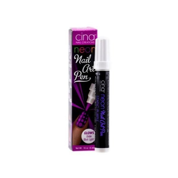 Cinapro Nail Creations - Nail Art Pen - Neon Static Purple