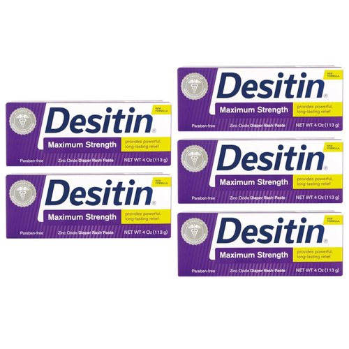 Desitin Diaper Rash Paste, 4 Oz (Quantity Of 5)