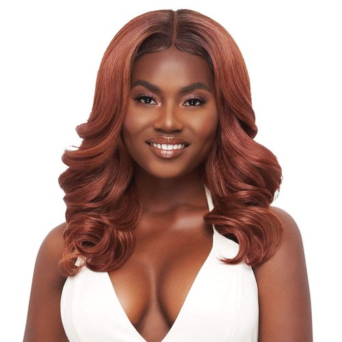 Outre Perfect Hair Line Synthetic 13x4 Faux Scalp Lace Front Wig - ELLA (1B Off Black)