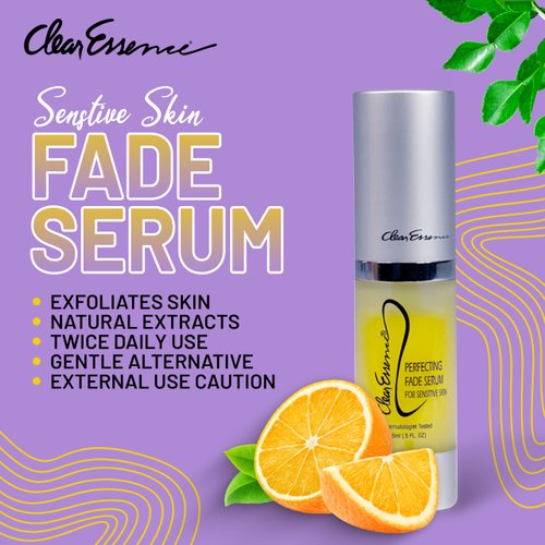 Clear Essence Lemon Plus Vitamin C Serum for Face (0.5 Oz) – Hydroquinone-Free Vitamin C Facial Serum for Even Skin Tone, Fading Dark Spots & Flawless Complexion | Safe for All Skin Types