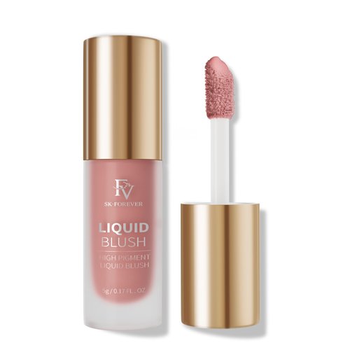FV Liquid Blush, Long Lasting & Blendable Liquid Blush for Cheeks, High Pigmented, Lightweight Cream Blush Makeup, Buildable Face Blushes for Healthy Natural Finish (Honey)