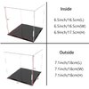 A+ DESIGN Clear Acrylic Display Case Assemble Collectibles Box Alternative Glass Case for Display Action Figures Home Storage & Organizing Toys (7x7x7 inch; 18x18x18 cm)