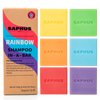 SAPHUS 6Pcs Shampoo Bars for Hair (8.46oz), Shampoo Soap Bar Set for Women and Men Travel, Natural Ingredients, Sulfate Free Solid Shampoo for Dandruff, Oily Hair, Rainbow