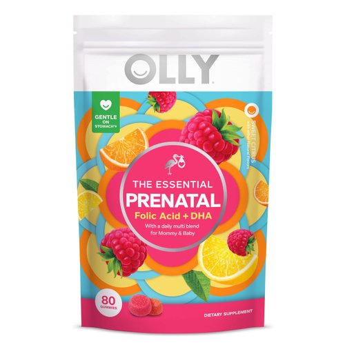 OLLY Prenatal Multivitamin Gummy, Supports Healthy Growth and Brain Development, Folic Acid, Vita...