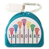 Zumoe Lacrosse (Aqua) Mouth Guard Retainer Case - 7 Standing Sticks