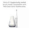 TAO Clean Sonic Electric Toothbrush Replacement Heads (3-Pack) – Replacement Heads for the TAO Clean Electric Toothbrush and Docking Station, White