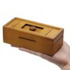 ATDAWN Puzzle Gift Case Box with Secret Compartments, Wooden Money Box to Challenge Puzzles Brain Teasers for Adults