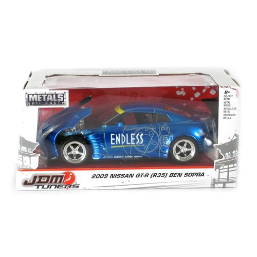 Jada 2009 Nissan GT-R (R35) Ben Sopra Blue JDM Tuners 1/24 Diecast Model Car