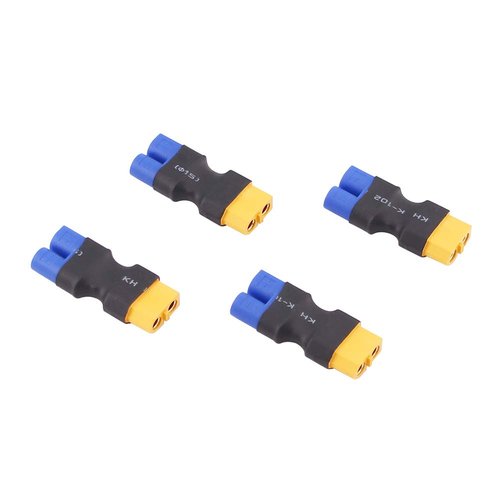 BDHI 4pcs Male EC3 to XT60 / XT-60 Female Adapter for LiPO Battery Tacon(B110-4)