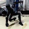 oyeftp Titan 13 Action Figure, Action Figures,Titan 13 Action Figure 3D Printed Robot Multi-Jointed Movable,Desktop Decorations for Game Lovers（Black）